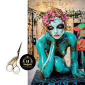 Kleurrijke Abstracte Gotische Parijse Gargoyle Dec Tissuepapier