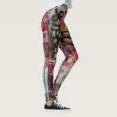 Kleurrijke Abstracte Graffiti Street Art Leggings (Rechts)