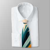 Kleurrijke abstracte groene gemengde textuur stropdas (Gebonden)