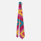 Kleurrijke Abstracte Groovy Stropdas (Achterkant)