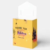 Kleurrijke Abstracte Halloween Party Bedankdoosjes (Geopend)