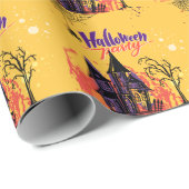 Kleurrijke Abstracte Halloween Party Cadeaupapier (Rol Hoek)