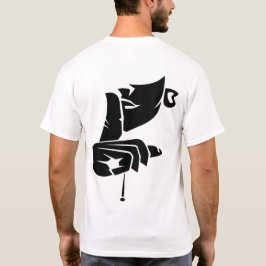 Kleurrijke Abstracte Handkunst Heren T-shirt met A