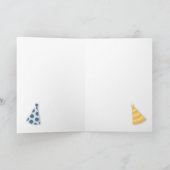 Kleurrijke Abstracte Happy Birthday Kaart (Binnen)