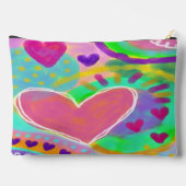 Kleurrijke Abstracte Hart Digitale Kunst Etui (Achterkant)