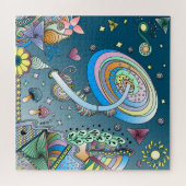 Kleurrijke, Abstracte, heldere, originele artikele Legpuzzel (Horizontaal)