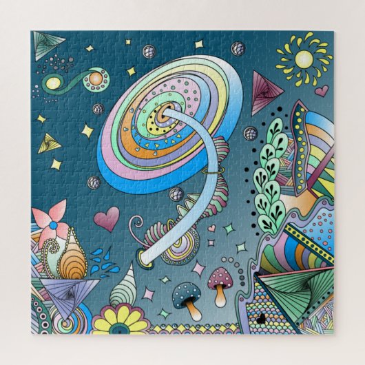 Kleurrijke, Abstracte, heldere, originele artikele Legpuzzel (Verticaal)