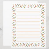 Kleurrijke Abstracte herfst lekt papier (Voorkant / Achterkant)