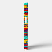 Kleurrijke Abstracte horizontale strepen Case-Mate iPhone Case (Achterkant / Rechts)