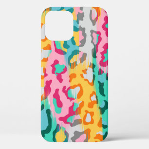 Kleurrijke Abstracte huidachtergrond van luipaarde Case-Mate iPhone Case