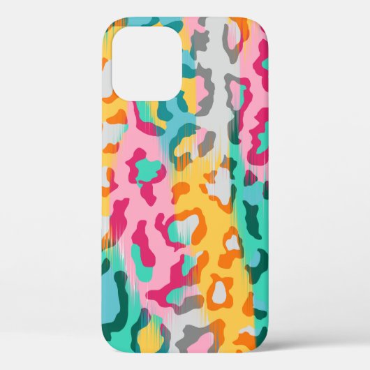 Kleurrijke Abstracte huidachtergrond van luipaarde Case-Mate iPhone Case (Achterkant)