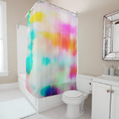  kleurrijke abstracte illustratieachtergrond. douchegordijn (In situ)