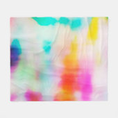  kleurrijke abstracte illustratieachtergrond. fleece deken (Voorkant (Horizontaal))