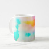  kleurrijke abstracte illustratieachtergrond. koffiemok (Voorkant links)