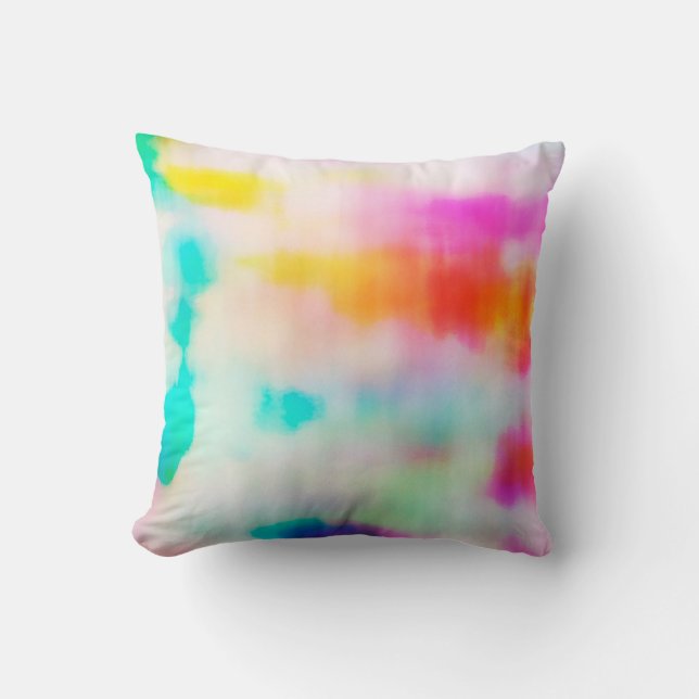  kleurrijke abstracte illustratieachtergrond. kussen (Voorkant)