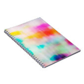 kleurrijke abstracte illustratieachtergrond. notitieboek (Rechterzijde)