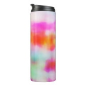 kleurrijke abstracte illustratieachtergrond. thermosbeker (Geroteerd rechts)