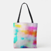  kleurrijke abstracte illustratieachtergrond. tote bag (Achterkant)