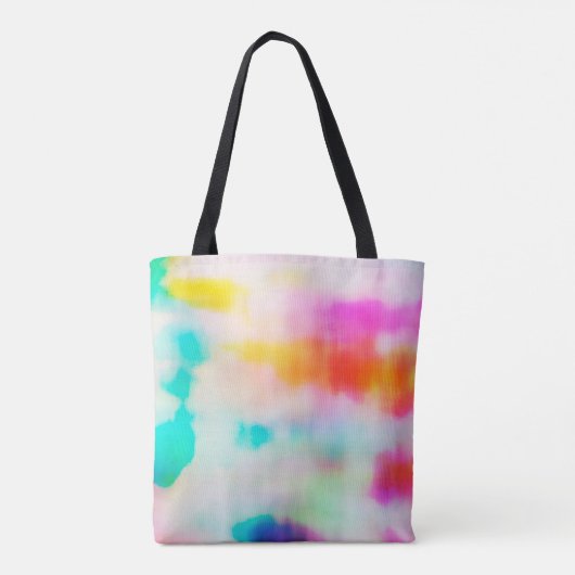  kleurrijke abstracte illustratieachtergrond. tote bag (Achterkant)
