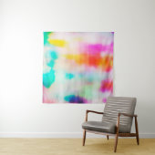  kleurrijke abstracte illustratieachtergrond. wandkleed (In situ)