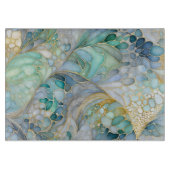 Kleurrijke Abstracte Ink Art Chopping Board Snijplank (Voorkant)