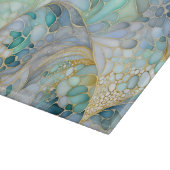 Kleurrijke Abstracte Ink Art Chopping Board Snijplank (Hoek)