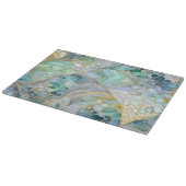 Kleurrijke Abstracte Ink Art Chopping Board Snijplank (Hoek)