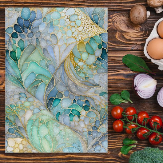 Kleurrijke Abstracte Ink Art Chopping Board Snijplank