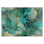 Kleurrijke Abstracte Ink Art Chopping Board Snijplank (Voorkant)