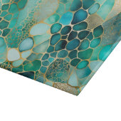 Kleurrijke Abstracte Ink Art Chopping Board Snijplank (Hoek)