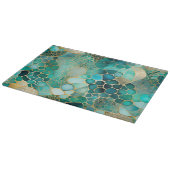 Kleurrijke Abstracte Ink Art Chopping Board Snijplank (Hoek)