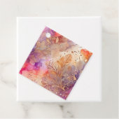 Kleurrijke Abstracte Ink Art Gift Labels (In situ)