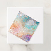 Kleurrijke Abstracte Ink Art Gift Labels (In situ)