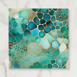 Kleurrijke Abstracte Ink Art Gift Labels