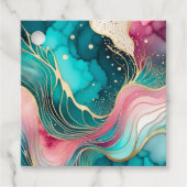 Kleurrijke Abstracte Ink Art Gift Labels (Voorkant)