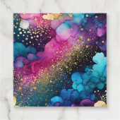 Kleurrijke Abstracte Ink Art Gift Labels (Voorkant)