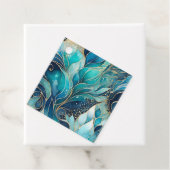 Kleurrijke Abstracte Ink Art Gift Labels (In situ)