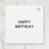 Kleurrijke Abstracte Ink Art Gift Labels (Achterkant)