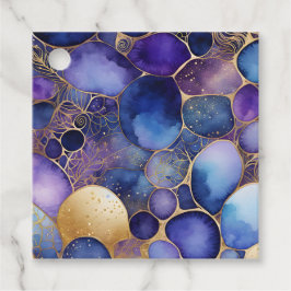 Kleurrijke Abstracte Ink Art Gift Labels