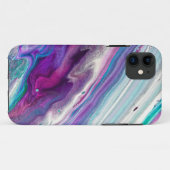 Kleurrijke Abstracte Ink Paint Swirl | Custom Case-Mate iPhone Case (Achterkant (horizontaal))