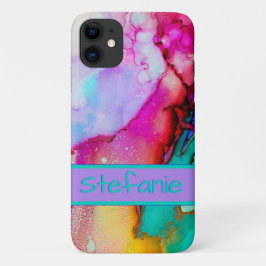 Kleurrijke Abstracte inkt Case-Mate iPhone Case