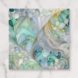 Kleurrijke Abstracte Inkt Kunst Cadeautags Bedankjes Labels