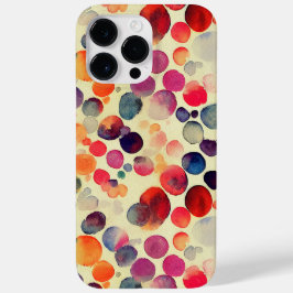 Kleurrijke Abstracte Inktbellen Stippen Case-Mate iPhone 14 Pro Max Hoesje