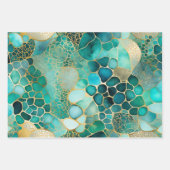 Kleurrijke Abstracte Inktkunst Verpakkende Documen Inpakpapier Vel (Voorkant)