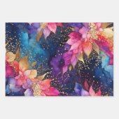 Kleurrijke Abstracte Inktkunst Verpakkende Documen Inpakpapier Vel (Voorkant 2)