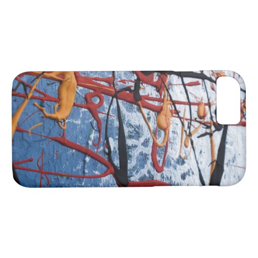 Kleurrijke Abstracte iPhone 7 Hoesje (Achterkant (Horizontaal))