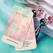 Kleurrijke Abstracte juwelen-oorenkaart Visitekaartje