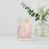 Kleurrijke Abstracte juwelen-oorenkaart Visitekaartje (Staand voorkant)