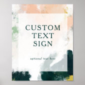 Kleurrijke Abstracte Kaarten en Geschenken Aangepa Poster (Voorkant)