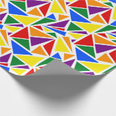 Kleurrijke Abstracte Klassieke LGBTQ-regenboogvlag Cadeaupapier (Hoek)